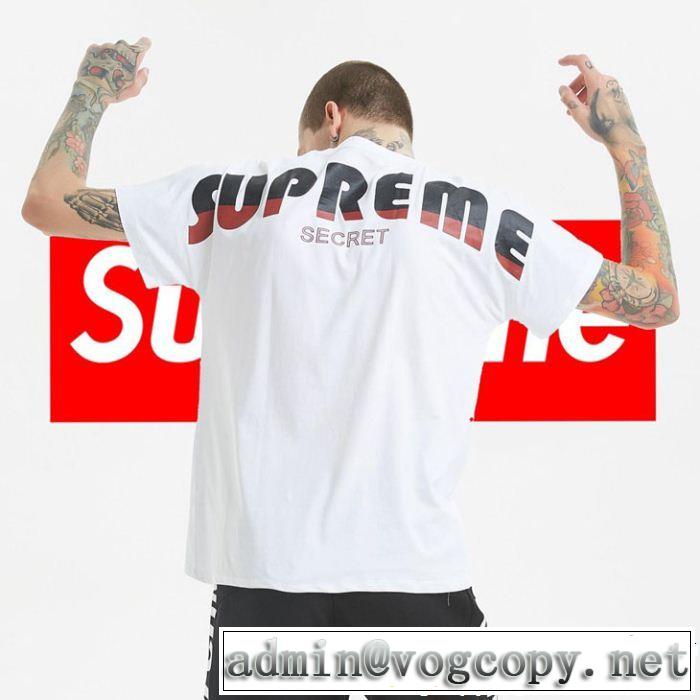 春夏の流行り2019新品 クールな印象を引き立て シュプリーム SUPREME 半袖Tシャツ 3色可選