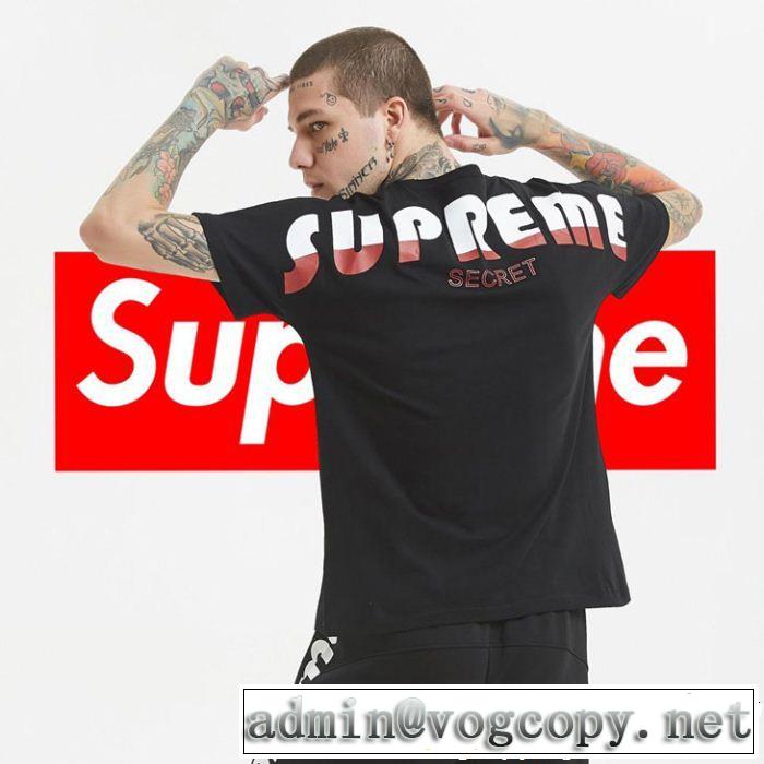 春夏の流行り2019新品 クールな印象を引き立て シュプリーム SUPREME 半袖Tシャツ 3色可選