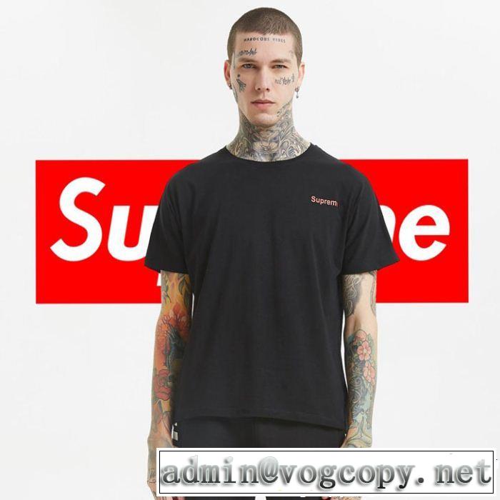 春夏の流行り2019新品 クールな印象を引き立て シュプリーム SUPREME 半袖Tシャツ 3色可選