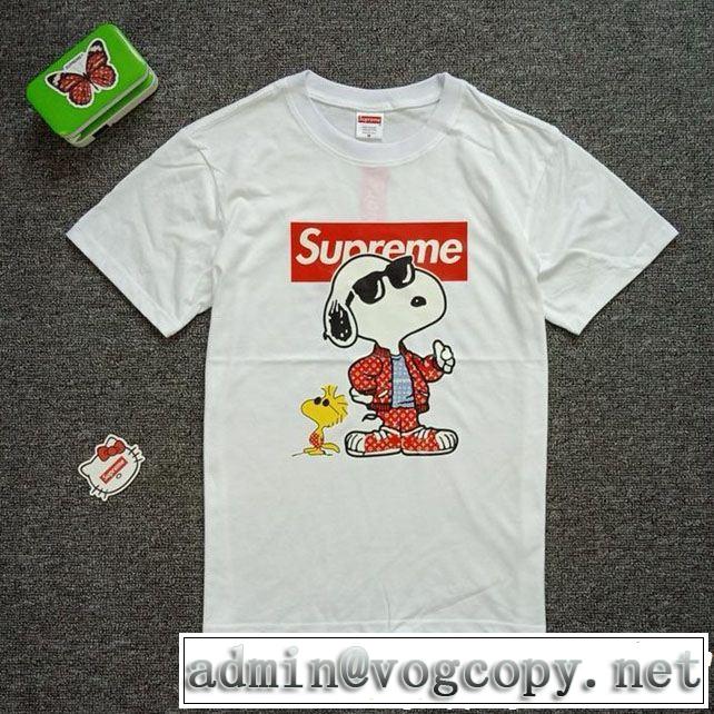 SUPREME 半袖Tシャツ 2色可選 《2019年》今、注目のストリート 快適な着心地 シュプリーム