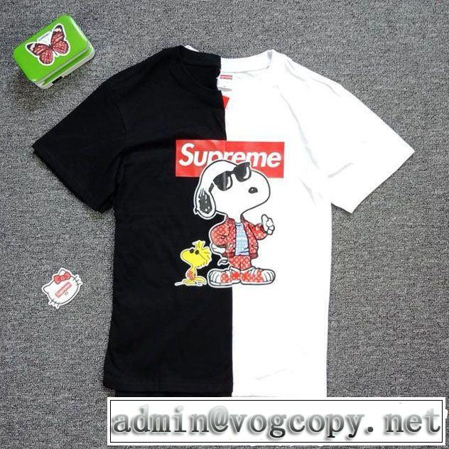 SUPREME 半袖Tシャツ 2色可選 《2019年》今、注目のストリート 快適な着心地 シュプリーム