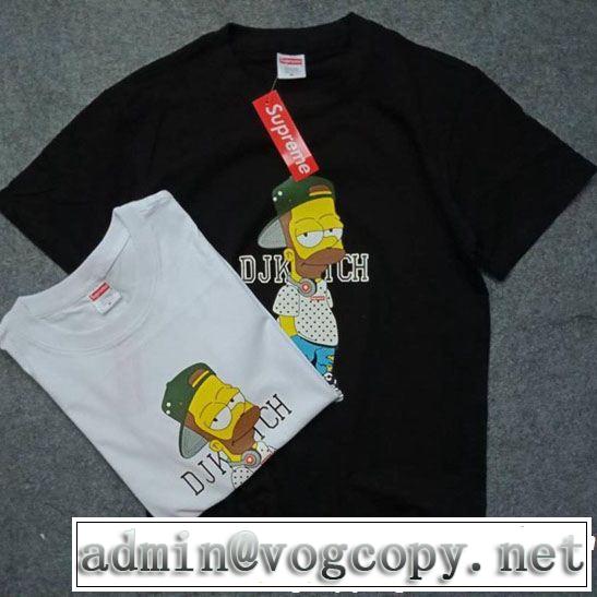 2色可選 【2019年】夏のファッション すっきりした印象に シュプリーム SUPREME 半袖Tシャツ