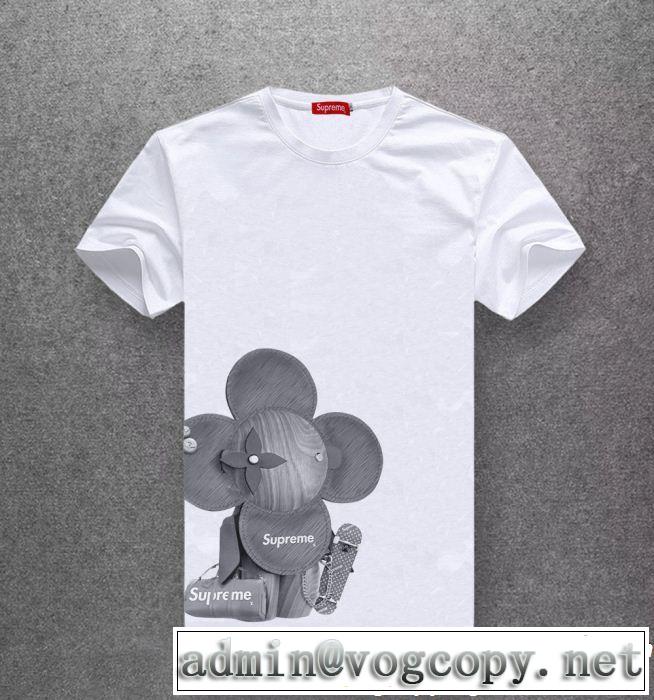 多色可選 2019春夏も引き続きトレンド 今っぽいトレンド シュプリーム SUPREME 半袖Tシャツ