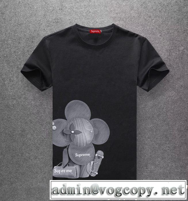 多色可選 2019春夏も引き続きトレンド 今っぽいトレンド シュプリーム SUPREME 半袖Tシャツ