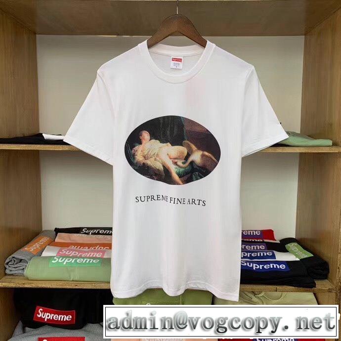 SUPREME 半袖Tシャツ 4色可選 2019年の夏のマスト リラックススタイルが実現 シュプリーム