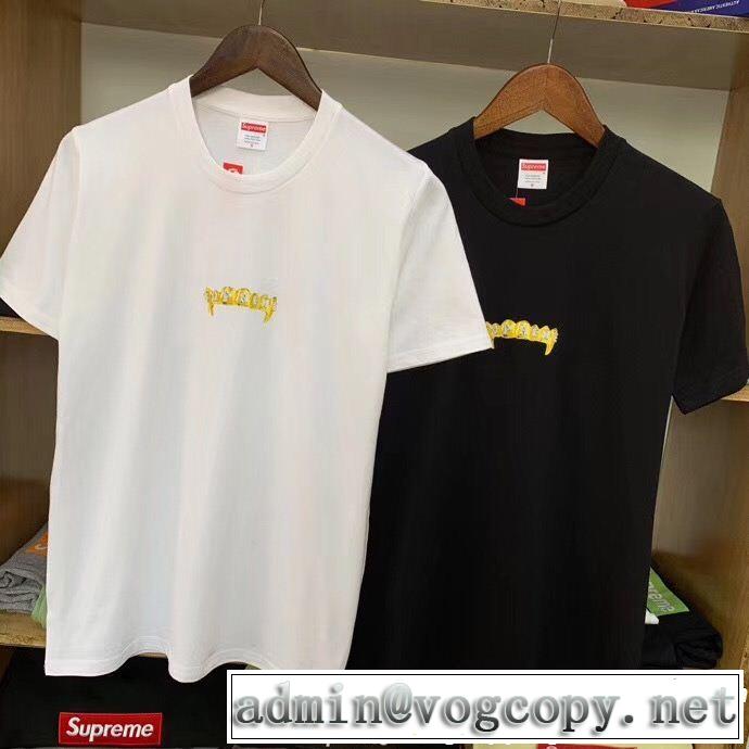 3色可選 2019年春夏のトレンドアイテム 今年流大人っぽさ シュプリーム SUPREME 半袖Tシャツ