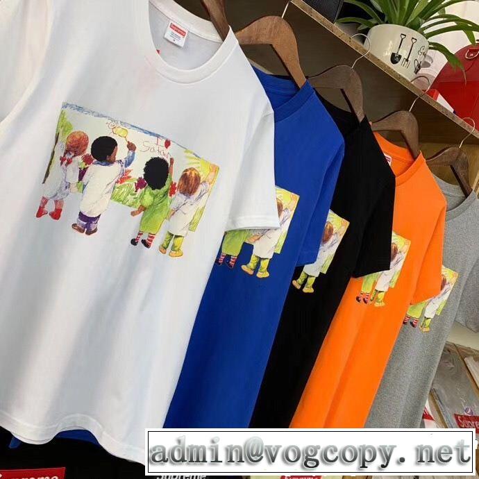 2019年春夏流行ファッション 大胆なデザイン シュプリーム SUPREME 半袖Tシャツ 多色可選