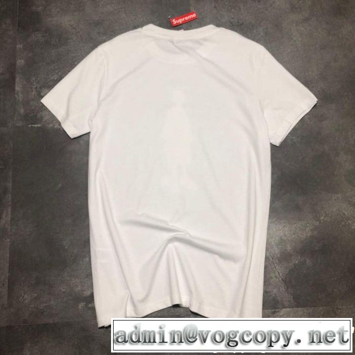 SUPREME 半袖Tシャツ 2色可選 《2019年》今、注目のストリート 風通しのよい シュプリーム