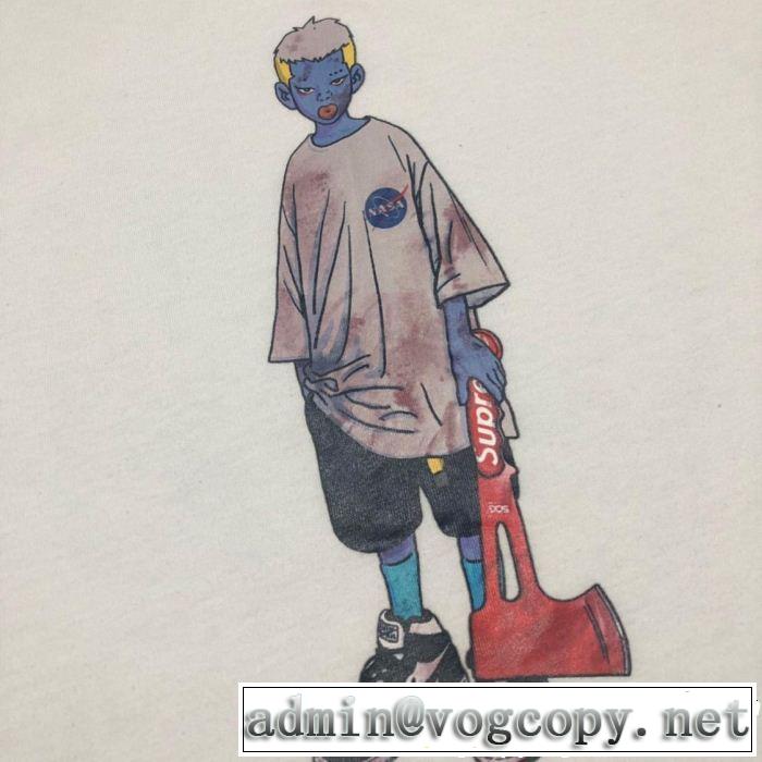 SUPREME 半袖Tシャツ 2色可選 《2019年》今、注目のストリート 風通しのよい シュプリーム
