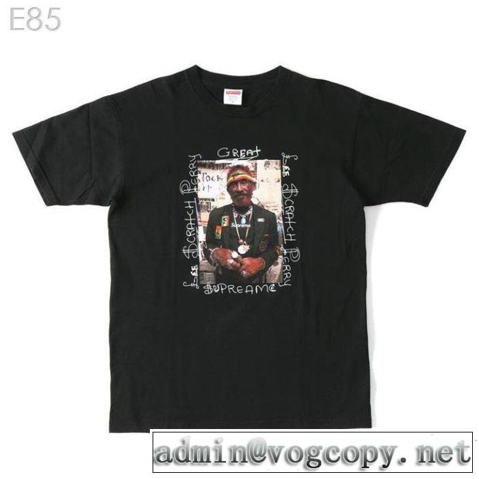 シュプリーム SUPREME 半袖Tシャツ 2色可選 2019春夏のトレンド新商品 抜け感のあるキレイめ Supreme 10ss Lee Scratch Perry Tee