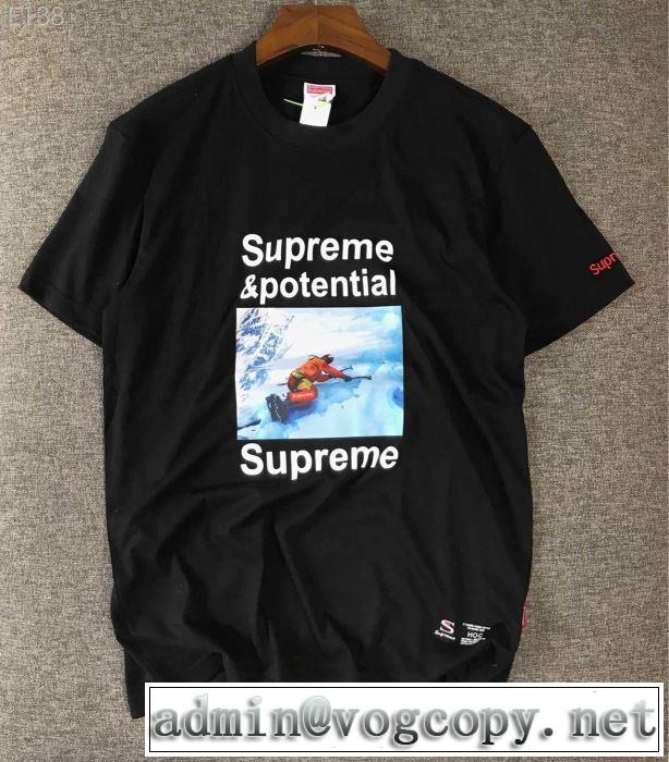 グッと大人っぽい印象に シュプリーム SUPREME  Tシャツ/半袖 特に夏は人気アイテム 4色可選