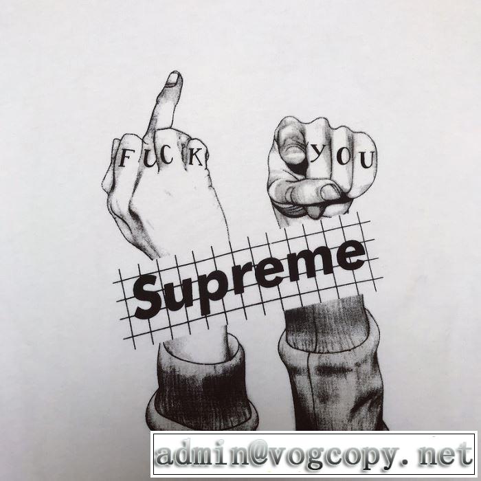 元気な印象のコーデ シュプリーム夏らしい季節感 SUPREME  Tシャツ/半袖 2色可選 2019SS