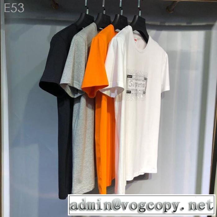  4色可選 シュプリーム2019年夏の一押しファッションアイテム  SUPREME  Tシャツ/半袖海外セレブは大人気