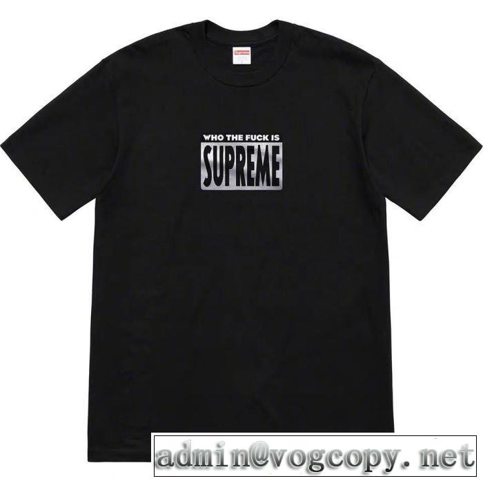  Supreme 19SS Who The Fuck Tee 知的な夏のスタイル Tシャツ/半袖 4色可選 今流行りの最新コレクション