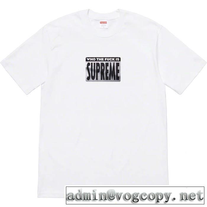 Supreme 19SS Who The Fuck Tee 知的な夏のスタイル Tシャツ/半袖 4色可選 今流行りの最新コレクション
