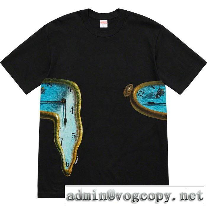  人気ストリートブランド新品 Supreme 19SS The Persistence Of Memory Tee Tシャツ/半袖 2色可選