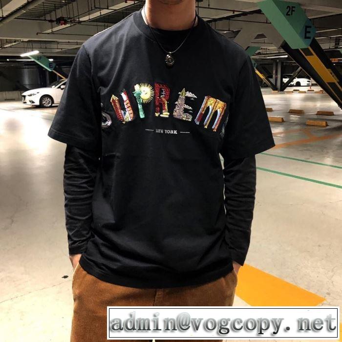SUPREME 19SS City Arc Tee  リラックス感のあるゆったり Tシャツ/半袖 2色可選 オシャレアイテム