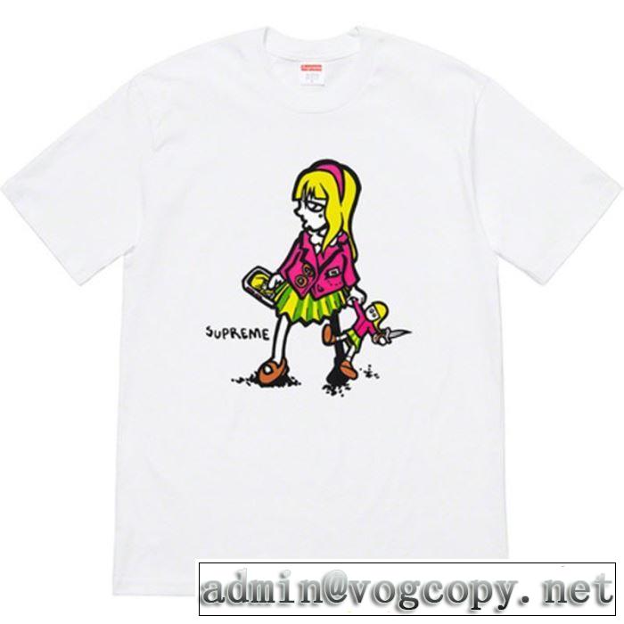 2色可選 夏らしい季節感 クールな印象を引き立て Supreme 19SS Suzie Switchblade Tee Tシャツ/半袖