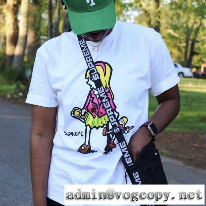 2色可選 夏らしい季節感 クールな印象を引き立て Supreme 19SS Suzie Switchblade Tee Tシャツ/半袖