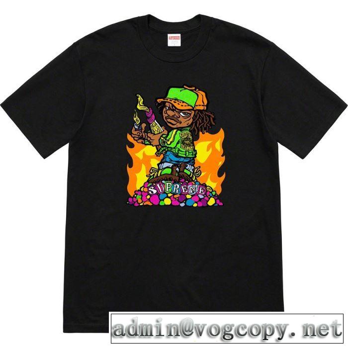 Tシャツ/半袖 人気ストリートブランド新品2色可選 海外セレブは大人気 Supreme 19ss Molotov Kid Tee