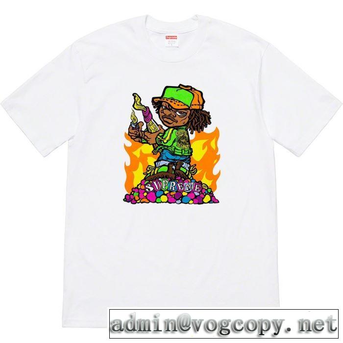 Tシャツ/半袖 人気ストリートブランド新品2色可選 海外セレブは大人気 Supreme 19ss Molotov Kid Tee