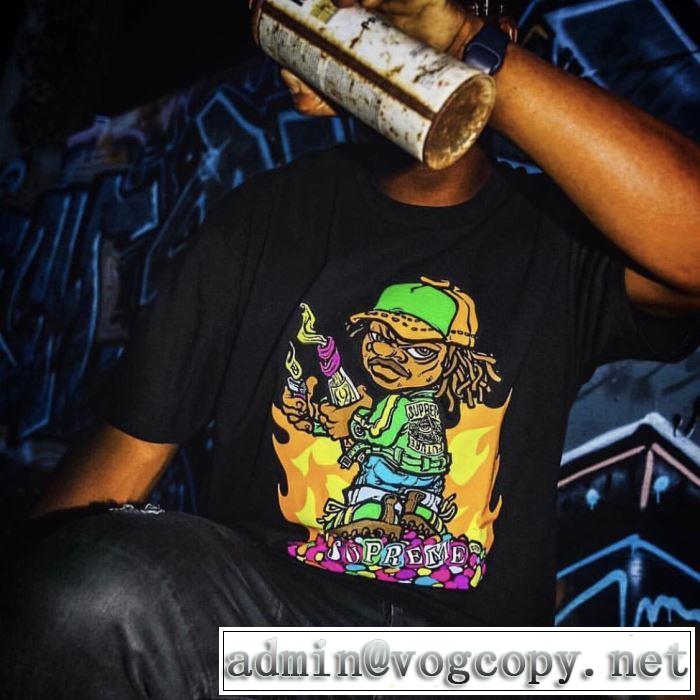 Tシャツ/半袖 人気ストリートブランド新品2色可選 海外セレブは大人気 Supreme 19ss Molotov Kid Tee