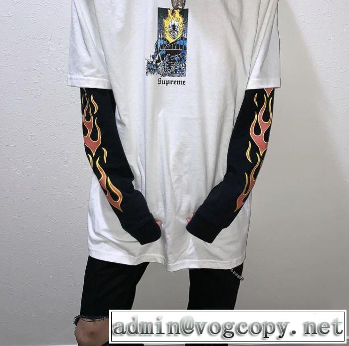 今流行りの最新コレクション Tシャツ/半袖 3色可選 Supreme 19SS Ghost Rider Tee 元気な印象のコーデ