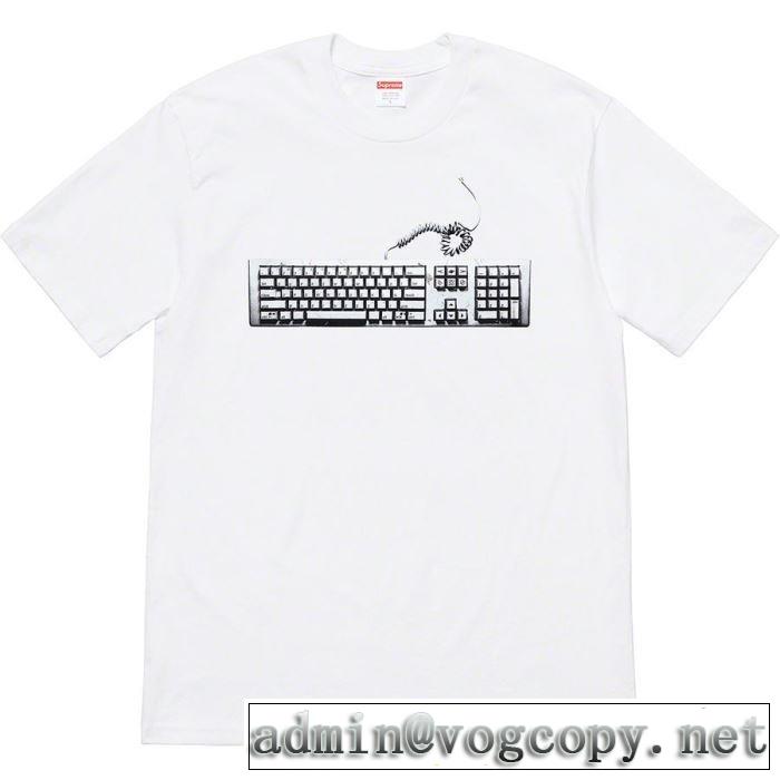 夏おすすめ人気ブランドアイテム Supreme 19ss Keyboard TEE Tシャツ/半袖 2色可選 特に夏は人気アイテム
