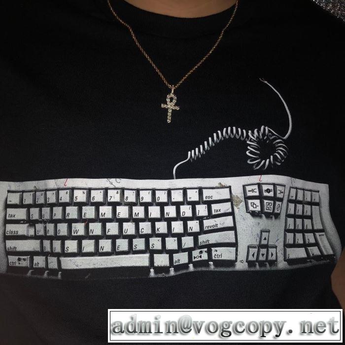 夏おすすめ人気ブランドアイテム Supreme 19ss Keyboard TEE Tシャツ/半袖 2色可選 特に夏は人気アイテム