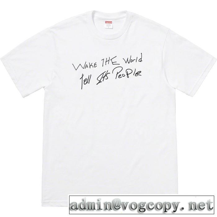 柔らかい印象に上質 SUPREME Buju Banton Wake The World Tee  シャツ/半袖 2色可選 2019春夏のトレンド新商品