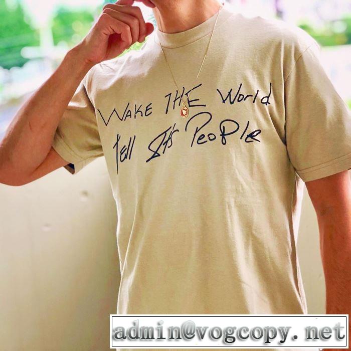 柔らかい印象に上質 SUPREME Buju Banton Wake The World Tee  シャツ/半袖 2色可選 2019春夏のトレンド新商品