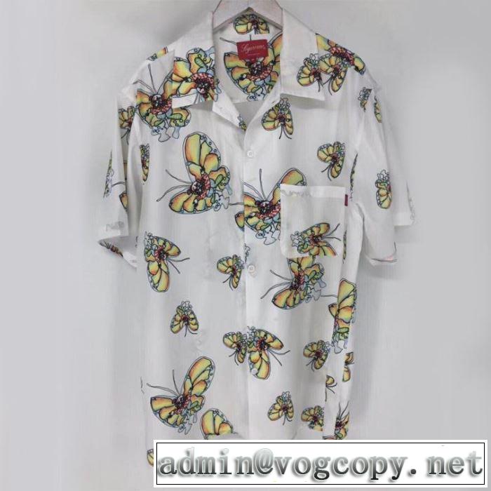 19SS Gonz Butterfly Shirt 魅力的なカラー使い シャツ/半袖 おしゃれな大人の着こなし