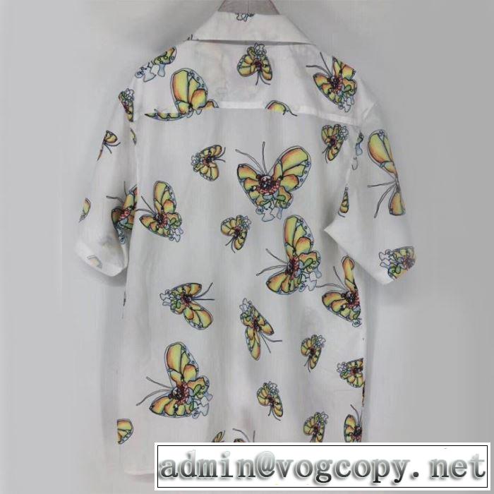 19SS Gonz Butterfly Shirt 魅力的なカラー使い シャツ/半袖 おしゃれな大人の着こなし