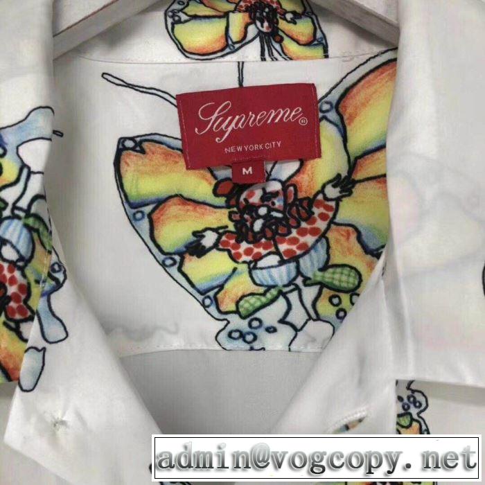19SS Gonz Butterfly Shirt 魅力的なカラー使い シャツ/半袖 おしゃれな大人の着こなし