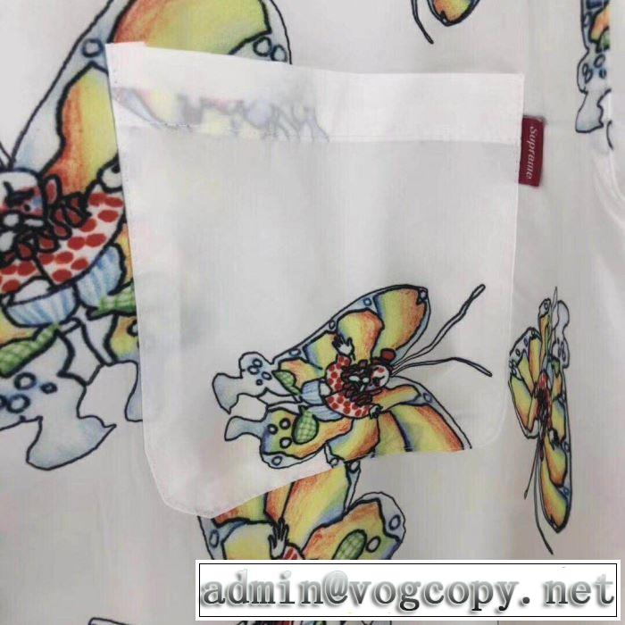 19SS Gonz Butterfly Shirt 魅力的なカラー使い シャツ/半袖 おしゃれな大人の着こなし