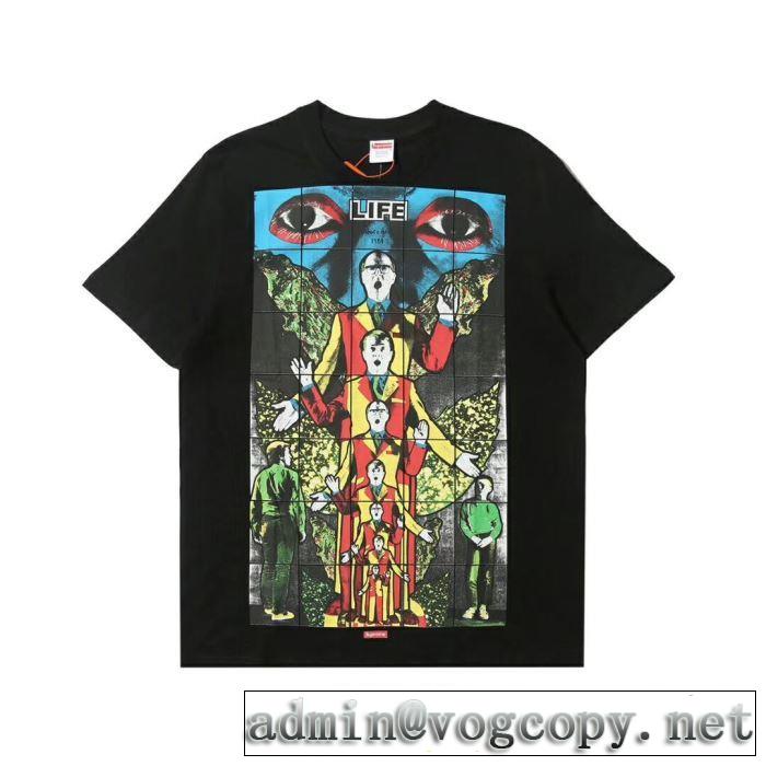 SUPREME Gilbert & GeorgeSupreme LIFE Tee  夏らしい季節感  シャツ/半袖  2019春夏は人気定番