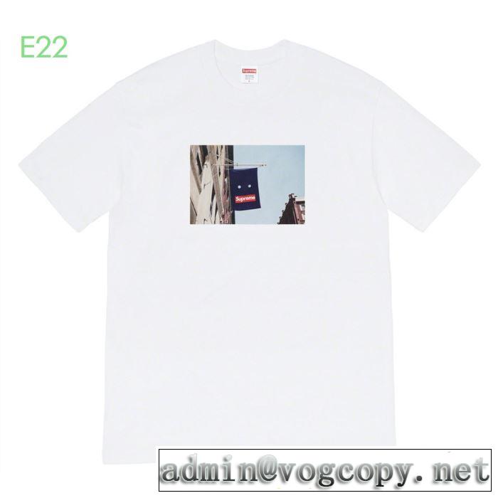 2019秋断然ブランド推し 3色可選  Tシャツ/半袖   もちろん相性抜群Supreme 19FW Banner Tee