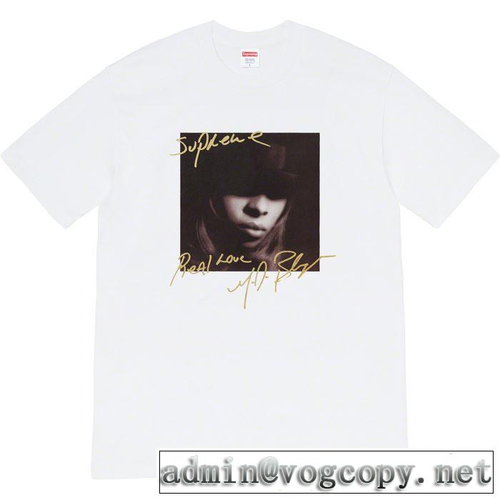 素敵続くトレンド 4色可選  Tシャツ/半袖 Supreme 19FW Mary.J Blige Tee  活躍するトレンドアイテム