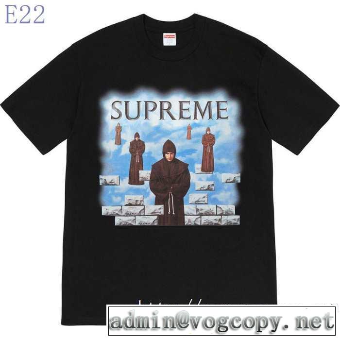 人気ファッション雑誌でも掲載 2色可選 シュプリーム最重要！2019秋冬トレンド  SUPREME 半袖Tシャツ 最新トレンドコーデおすすめ