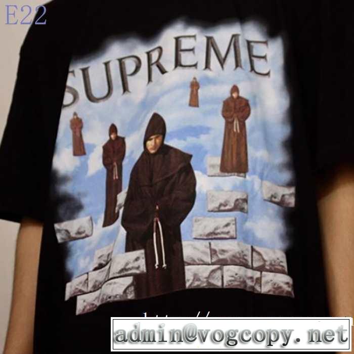 人気ファッション雑誌でも掲載 2色可選 シュプリーム最重要！2019秋冬トレンド  SUPREME 半袖Tシャツ 最新トレンドコーデおすすめ