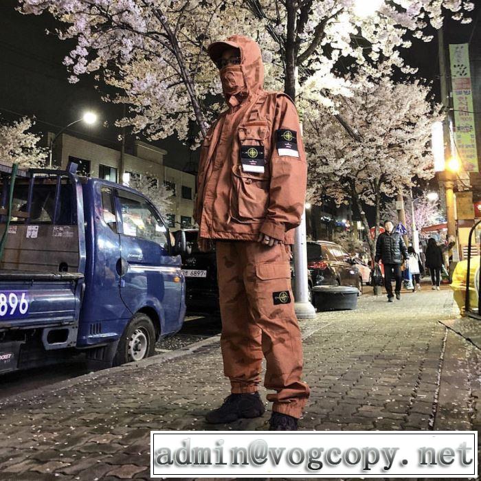 2色可選 スエットパンツ 今流行のストリート上品 Supreme 19SS Stone Island Camo Cargo Pant きちんと感をプラス