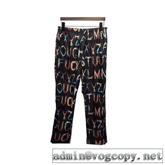 2019春夏は人気定番 upreme Alphabet Silk Pant  スエットパンツ 夏ファッションをおしゃれに楽しもう