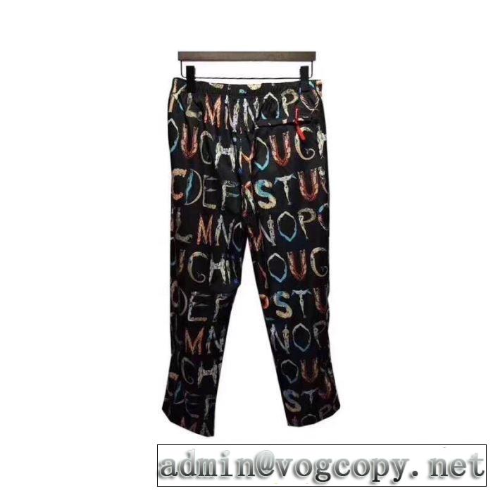 2019春夏は人気定番 upreme Alphabet Silk Pant  スエットパンツ 夏ファッションをおしゃれに楽しもう