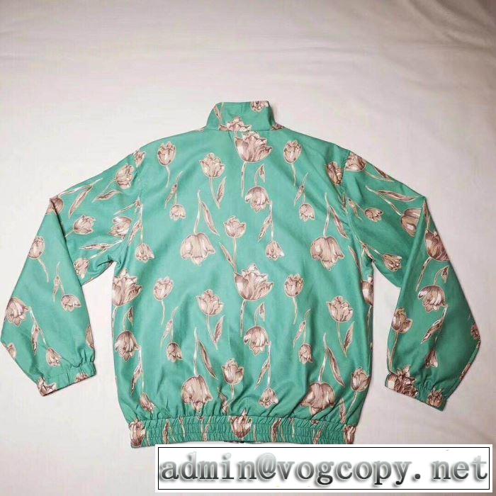 こだわりのコート 19ss Floral Silk Track Jacket Pant爽やかカジュアル人気 2色可選  柔らかい印象に上質