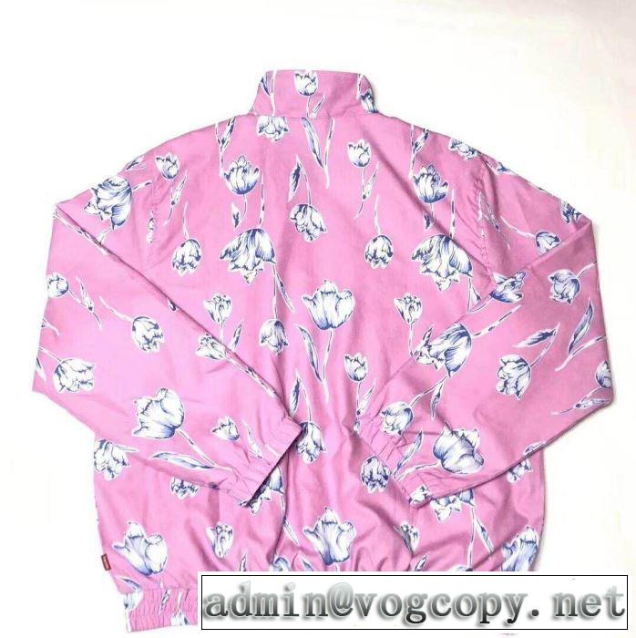 こだわりのコート 19ss Floral Silk Track Jacket Pant爽やかカジュアル人気 2色可選  柔らかい印象に上質