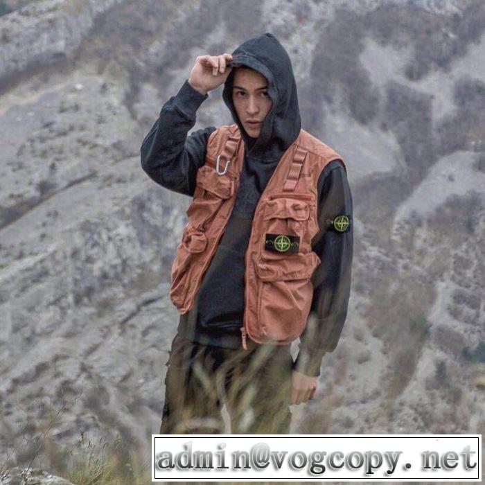 着るだけで上品なスタイル 19ss Supreme Stone Island Camo Cargo Vest さわやか夏スタイル新品