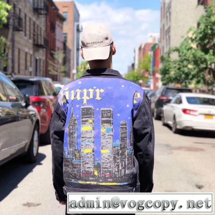 すっきりした印象に Sup 19SS Supreme New York Jacketおしゃれ上級者に挑戦  2色可選 デニムジャケット