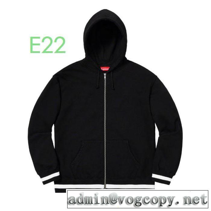 活躍するトレンドアイテム Supreme  Old English stripe zip  2色可選  パーカー 2019?2020秋冬流行色紹介