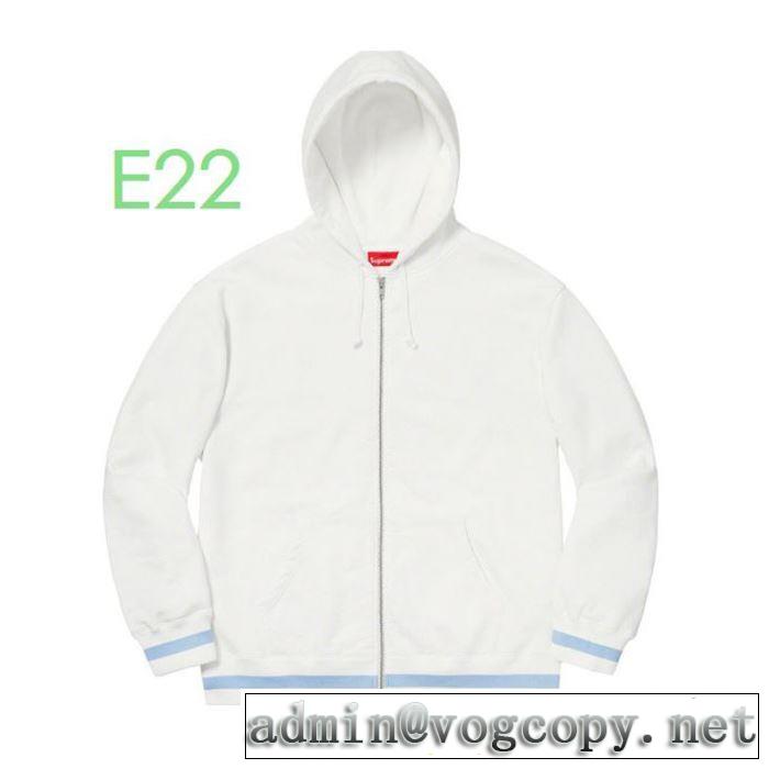 活躍するトレンドアイテム Supreme  Old English stripe zip  2色可選  パーカー 2019?2020秋冬流行色紹介