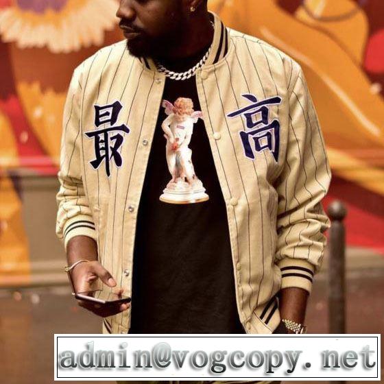 大人かわいい秋冬コーデを楽しみ  野球ウェア2019トレンドアイテム激安  2色可選  Supreme Pintripe Varsity Jacket